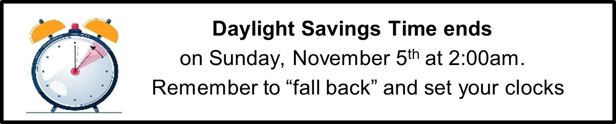 Daylight Saving Time Ends 2023 - Copy